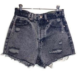 Wild Fable black acid wash jean shorts
